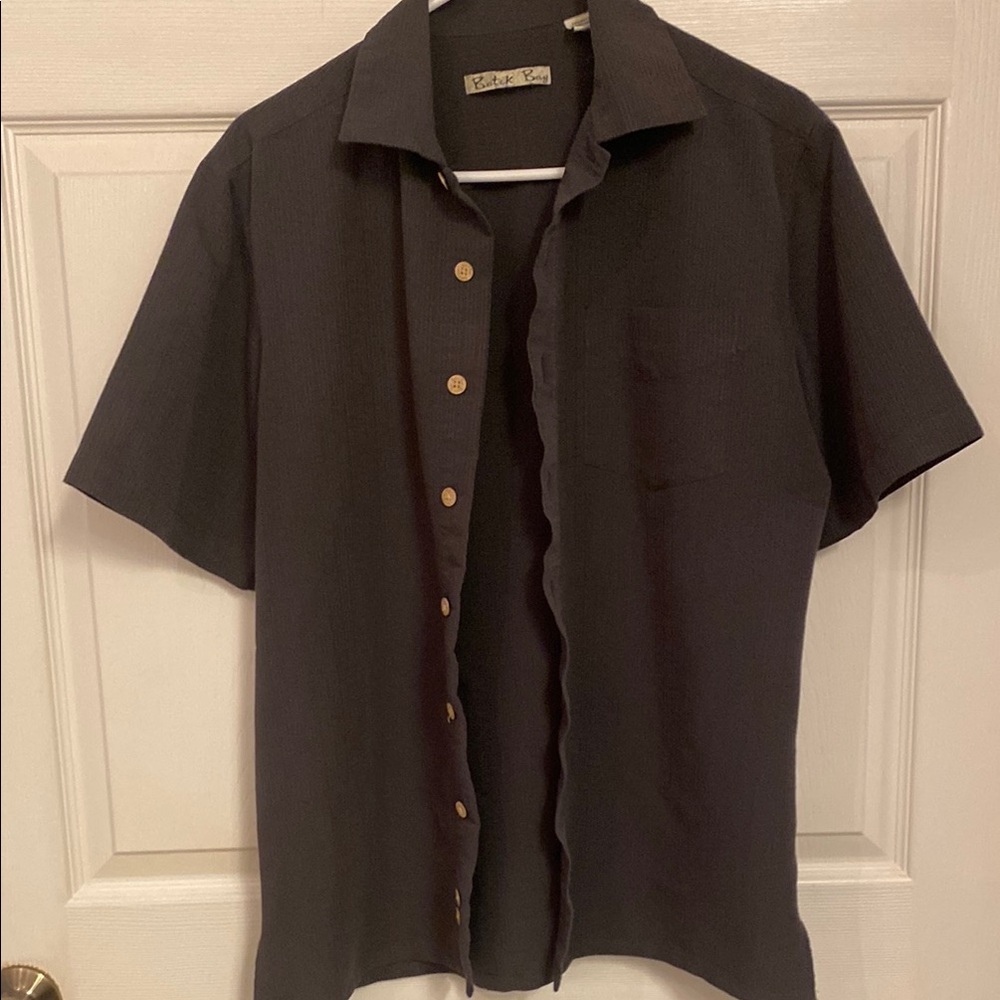 Batek Bay Gray dress Shirt Medium
